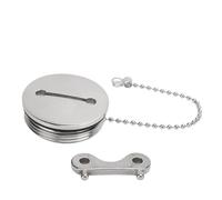 Dpofirs Tapa de Tanque de Marino de Acero Inoxidable 316 con Llave, Tapa de Llenado de Cubierta de Barco de Fácil Instalación para RV