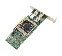 Dpofirs Tarjeta de Red de 10 GB, BCM57810S Adaptador de Red Convergente Ethernet SFP PCIe X8 de Doble Puerto con Ventilador de Refrigeración, Tarjeta de Red Ethernet PCI Express