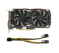 Dpofirs Tarjeta Gráfica RX 580 8GB GDDR5, 3 X DisplayPort, HDMI, DVI, 16 X PCI Express 3.0, Tarjeta Gráfica RX580 con Doble Ventilador, 256bit 1284/7000MHz