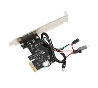 Dpofirs Tarjeta PCIE de Interruptor de Reinicio de Energía de Computadora Remota de Energía Inalámbrica, para Computadoras de Escritorio, Tarjeta de Puerto PCIE X1 de Control Remoto de