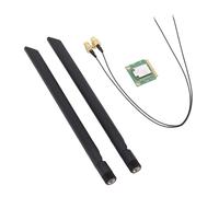 Dpofirs Tarjeta PCIE WiFi 6E de 6 GB, Tarjeta de Red Inalámbrica de Triple Banda para PC de Escritorio, Adaptador de Red de PC con Cifrado WPA3 Bluetooth 5.3 para Wins 10 11