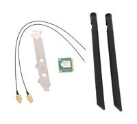 Dpofirs Tarjeta WiFi 6E PCIE, Tarjeta de Red Inalámbrica de Triple Banda para Wins 11 10, Adaptador WiFi de Cifrado WPA3 de Baja Latencia OFDMA MU-MIMO para PC de Escritorio