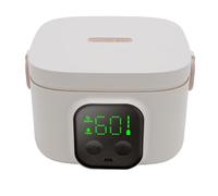 Dpofirs Tazón de Calefacción de Alimentos Eléctricos, 500 Ml de Calentamiento Rápido Recargable de Caparazón de Temperatura Constante Inteligente para el Viaje