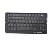 Dpofirs Teclado Bluetooth Plegable, Teclado Inalámbrico Plegable Portátil con Soporte Magnético, Silenciosos Teclados de Viaje de Bolsillo para la Computadora de la Tableta