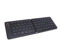 Dpofirs Teclado Bluetooth Plegable, Teclado Plegable Magnético Ultradelgado Recargable con Soporte, Teclado de Viaje Inalámbrico Portátil de 67 Teclas para Teléfono Tableta Portátil
