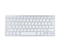 Dpofirs Teclado Español, 78 Teclas Teclado Inalámbrico Bluetooth Ultra Delgado Teclado Portátil, Teclado de Computadora Inalámbrico con Tecla Ñ, para Computadora Portátil, PC,