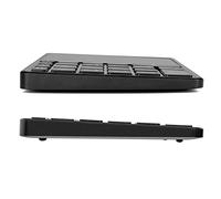 Dpofirs Teclado Inalámbrico Numérico Delgado 22 Teclas Panel Táctil Oficina Portátil 2,4G + BT Modo Dual para Contabilidad Financiera Bolsa de Valores Negro