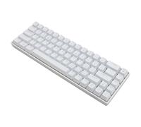 Dpofirs Teclado mecánico para juegos con cable de 68 teclas con interruptores rojos, retroiluminación azul hielo, cable desmontable para usuarios de OS X