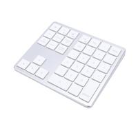 Dpofirs Teclado Numérico, Teclado Numérico Bluetooth de 35 Teclas Recargable con Modo Dual para Wins para Android, Teclado de Contabilidad Financiera Portátil para Computadora Portátil y