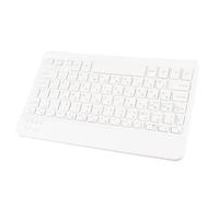 Dpofirs Teclado portátil inalámbrico ultradelgado de 10 '', Teclado Recargable por Bluetooth, con Puerto de Carga Micro USB, para Suministros informáticos Inteligentes con Bluetooth(Ruso)