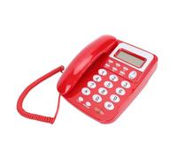 Dpofirs Teléfono Fijo con Cable con Pantalla de Alta Definición para el Hogar y el Trabajo, Teléfono de Escritorio de Almacenamiento de Gran Capacidad para Pantalla de Identificación de Llamadas,