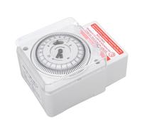 Dpofirs Temporizador Mecánico Industrial de 24 Horas Temporizador Duradero de 16 A para Centro Comercial de Subestación Cubierta Impermeable para Centro Comercial de Subestación de Red Estatal