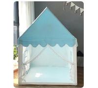 Dpofirs Tienda de Juegos para Niños, Tienda de Juegos Exquisita y Hermosa, Ventana Grande, Cortinas de Encaje para Estructura de Alta Densidad (Azul Claro)