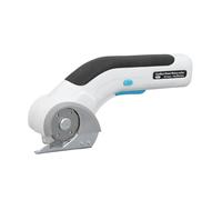 Dpofirs Tijeras Eléctricas Cortadora de Tela Recargable Inalámbrica con Bloqueo de Seguridad - Automático de Pulido de Bordes - Adecuado para Materiales Blandos - Batería Li 3.6V - Manualidades