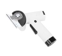 Dpofirs Tijeras Eléctricas Inalámbricas, Cortador de Cartón de Mano con Pantalla LED y Luz, Cortador de Cajas Recargable para Tela, Alfombra, Cuero, Plástico, Manualidades (WHITE)