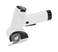 Dpofirs Tijeras Eléctricas Inalámbricas, Cortadora de Cajas de Cartón Recargable, Tijeras para Tela Potentes de 25W, 420r/min, Cortadora de Cajas para Tela, Alfombras, Cuero, 2000Ah (WHITE)