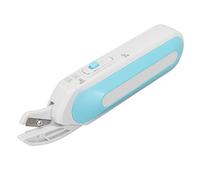 Dpofirs - Tijeras eléctricas para tejer y costura, cortador de cartón recargable, alfombra y álbumes de recortes, color azul