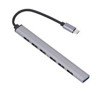 Dpofirs Tipo C Dock Aleación de Aluminio Ligera USB A Interfaz USB 3.0 Hub para Computadora Teléfono Tablet