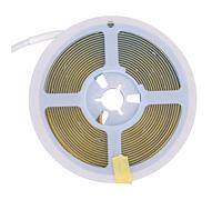 Dpofirs Tira de Luces LED COB, Cinta de Luces LED Flexibles de Color Blanco Cálido para Bricolaje Debajo del Gabinete, Cama, TV, Luz Nocturna a Prueba de Agua (4M)