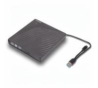 Dpofirs Unidad de DVD Externa USB 3.0, Reproductor de DVD Portátil de 5 Gbps para Computadora Portátil, Caja de Unidad de CD para Unidad de DVD RW SATa de 12,7 Mm Y 9,5 Mm