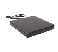 Dpofirs Unidad de DVD Externa USB 3,0 USB C, Reproductor de DVD de Movimiento DVD RW de Transmisión Rápida Ultrafino a Prueba de Golpes Autónomo para PC Portátil