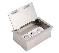 Dpofirs Uso a Prueba de Herrumbre del Centro Comercial del Receptáculo Eléctrico del Equipo de la Caja de Mercado del Piso de la Tapa del Tirón