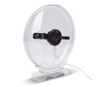 Dpofirs Ventilador con Pantalla de Holograma 3D, Máquina de Publicidad con Ventilador Holográfico 3D con Cubierta Transparente y Funcionamiento Silencioso para Tiendas Minoristas,