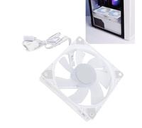 Dpofirs Ventilador de Caja de 120 Mm, Ventilador de PC de 4 Pines PWM 5 V con Siete Aspas de Ventilador de Alta Presión, Ventilador de Caja de Computadora de bajo Ruido de 1500 RPM con