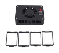 Dpofirs Ventilador de Cámara de Media Cubierta -cühler, Enchufe -y Play Play Aluminium Aleación Baja Intoxicación typ c c Interface Cámara Fan para Zv E10 Zv1