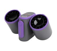 Dpofirs Ventilador de Cintura Portátil, Ventilador de Cinturón de Enfriamiento de 3 Velocidades, Batería Recargable de 8000 MAh, Ventilador Turbo USB con Luz, Refrigerador Portátil, para