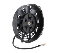 Dpofirs Ventilador Eléctrico Universal de 10 Aspas de Alto Volumen 2250 RPM para Enfriar el Radiador del Aire Acondicionado del Coche Intercooler 12 V 80 W Negro 8 Pulgadas