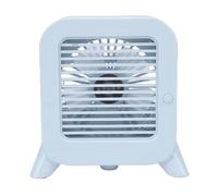 Dpofirs Ventilador Enfriador de Aire de Escritorio, Aire Acondicionado Personal Portátil con Batería Recargable USB Incorporada y Bolsas de Hielo para Dormitorio, Oficina, Escritorio