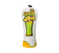 dPois Accesorio de Golf Funda con Patrón Innovador de Bebida, Protector Acolchado para Maderos y Hierros, Cubierta Universal para Todo Tipo de Bastones 3/5 Blanco Talla única