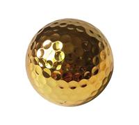 dPois Bolas Golf Doradas Galvanizadas: Doble Capa, Bolas Regalo Golf, Color Dorado 1 Pieza Talla única