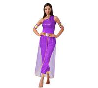dPois Disfraz De Princesa Árabe Para Mujer Mameluco Lentejuelas Ropa Árabe India Sin Mangas Disfraz Para Cosplay Halloween Carnaval Morado L