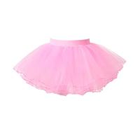 dPois Falta Corta para Danza Falda Tutu Danza Ballet Niña de Princesa Disfraz Bailarina Fiesta Carnaval A Rosa 1-6 años