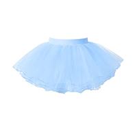 dPois Falta Corta para Danza Falda Tutu Danza Ballet Niña de Princesa Disfraz Bailarina Fiesta Carnaval A Azul 1-6 años