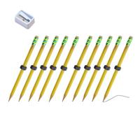Dpptgh Threaded Pencil with Nut, Threaded Fidget Pencil Kids Adults Quiet Sensory Tool Stress Reliefs Fidgets Pen for School, Office, Home, ADHD & Autisms Kids Calming(10PCS)