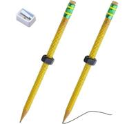 Dpptgh Threaded Pencil with Nut, Threaded Fidget Pencil Kids Adults Quiet Sensory Tool Stress Reliefs Fidgets Pen for School, Office, Home, ADHD & Autisms Kids Calming(2PCS)