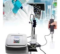 DPQYJPP Homogeneizador Ultrasónico Portátil Mano,Capacidad Procesable <600 Ml,Emulsionador Laboratorio,con Control Digital Y Temporizador Pulsos Encendido/Apagado 2mmprobe