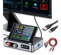 DPS-150 Fuente de alimentación CC,30V 5A,150 W Fuente de alimentacion CNC Ajustable con Salida programable por PC + Entrada PD/QC,Pantalla IPS abatible de 2,8″ (Sin Adaptador de Corriente)
