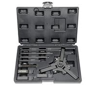 DPTOOL Kit extractor de extracción de polea de amortiguador Harmonic Balancer compatible con Ford, GM, Chrysler, Cadillac, Chevy Trucks, Mitsubishi, extractor de mandíbula versión mejorada 3