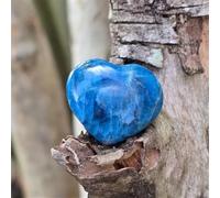 DPURPIWADY 1 Pieza 80-130 g El Sorprendente corazón único de apatita Azul es una opción Ideal for los Regalos de Año Nuevo.