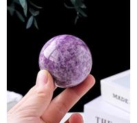 DPURPIWADY 1PC Lepidolite Crystal Ball Purple Quartz Sphere Collection FengShui Home Decor Ornaments