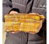 DPURPIWADY 1pc Yellow Tiger Eye Crystal Quartz Jewelry Stone Ornaments Crystal for Gifts Home Decor(500-600g)