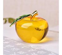 DPURPIWADY Colored Enamel Crystal Ornaments Home Decoration Quartz Crystal Valentine's Day DIY Gift (Color : Yellow)