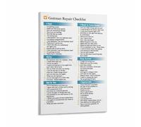 DPURPIWADY Conflict Resolution Chart Poster - Repair & Reconnect Checklist for Relationships, Modern Wall Art for Bedroom or Office(Framed,08x12inch(20x30cm))