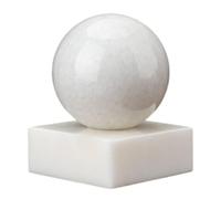 DPURPIWADY Crystal Ball Moonstone Polished Divination Ball Decorative Sphere with Stand Crystals Ball for Feng Shui,White-10cm