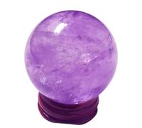 DPURPIWADY Crystal Ball Ornaments Crystal Raw Stone Polished Various Materials Living Room Office Home Relocation Crystal Ball Ornaments,Amethyst