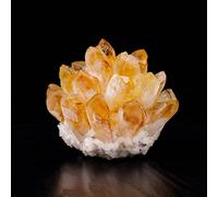 DPURPIWADY Crystal Cluster Quartz Crystals Crystals Stone Crystal Columnar Crystal Gift Crystal Ornaments Crystal Large Crystals Quartz Crystal,Dark Yellow,300~400g